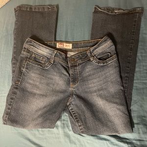 L.e.i low rise boot cut jeans